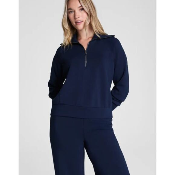 ✨Spanx AirEssentials 1/2 Zip | XL | Navy - Picture 1 of 5